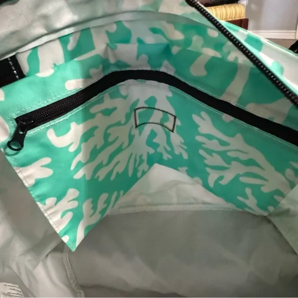 Scout Turquoise Tote Bag with Coral Reef Design - Picture 10 of 10